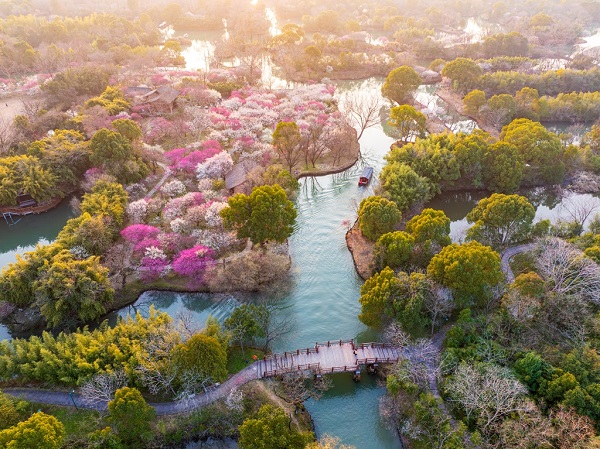 Spring awakens at Hangzhou's Xixi Wetland Park