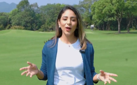 Visiting West Lake Golf Course with Cindy
