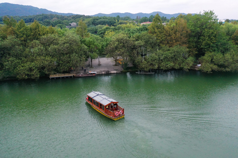 Take a water ride on West Lake